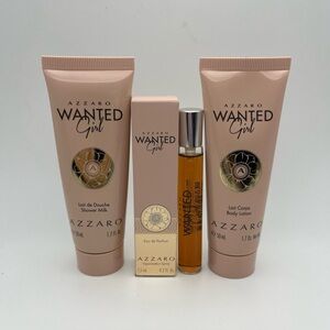 Azzaro Wanted Girl Travel Set, Spray, Shower Gel, & Body Lotion